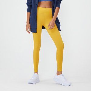 Women's S Outdoor Voices Zoom Full Length Leggings in Cider (Yellow)
